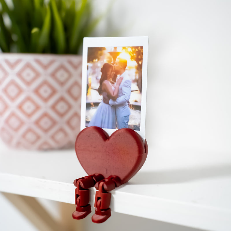 Valentine Heart Photo Holder Stand