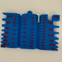 Bolt & Screw Gauge Tool | Metric/SAE Thread Sizing Guide