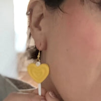 3 Pack Heart Lollipop Earrings