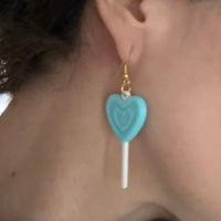 3 Pack Heart Lollipop Earrings